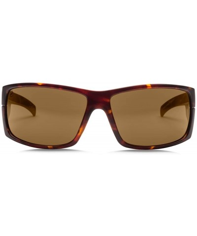 Mudslinger Matte Tortoise Wrap Sunglasses - Matte Tort - CR11SDBLQQH $41.63 Round