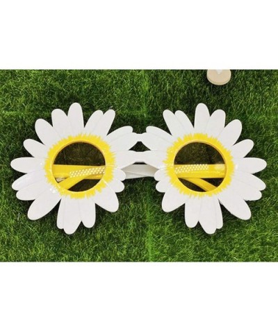 Unisex Fashion Glasses Splash Proof Anti-fog Chrysanthemum Eyewear - Yellow - CM1908MKLMK $4.72 Oversized