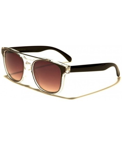 Clear Sunglasses - Clear/Brown - CI18DNEHQ7K $7.54 Round