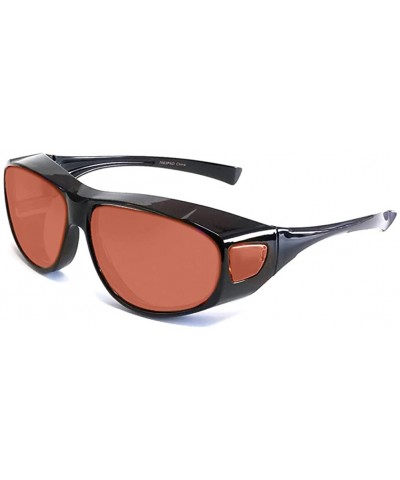 Night Drivers FitOver Sunglasses 7663 - Gloss-black - CJ1287OUE8P $5.94 Sport