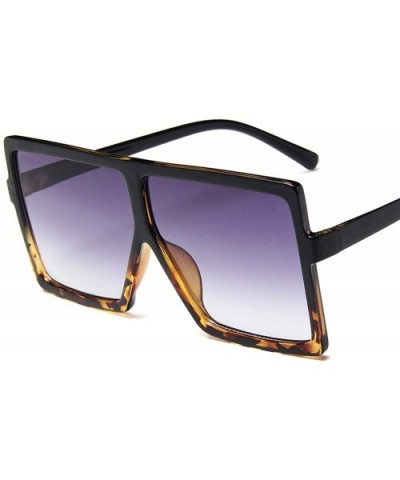 Plastic Oversized Women Sunglasses Square Brand Designer Big Frame Female UV400 Sun Glasses Oculos Masculino - C21985EH4KI $1...