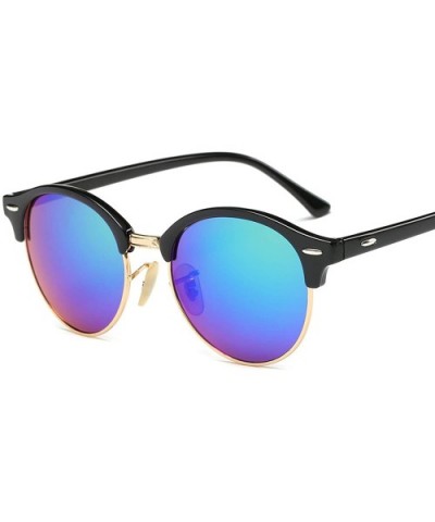 Hot Sunglasses Women Popular Brand Designer Retro Men Summer Style Sun Glasses - C7leopardgreen - CV1985IX9RT $11.69 Round