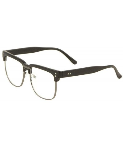 Retro Aviator Sunglasses For Men Women Vintage Square Non-prescription Glasses Frame Clear Lens Eyeglasses - CJ1987GLSD7 $9.0...