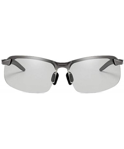 Men Lightweight Half-Frame Color Change Lens Polarized Driving Sports Sunglasses Sunglasses - Dark Gray - CP18RYQXYXE $22.85 ...