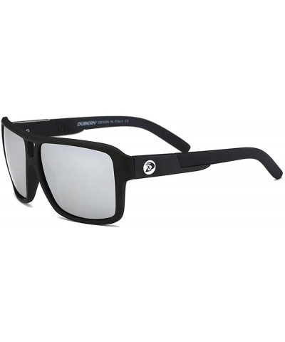 Men's Sport Polarized Sunglasses Outdoor Driving Travel Summer Glasses D008 - Black/Silver - C918EI5OMHQ $11.63 Sport
