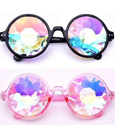 Vintage STEAMPUNK GOGGLES Glasses Bling Lens Goth COSPLAY PARTY Sunglasses - Pink - CC182OK4U4Q $8.48 Sport