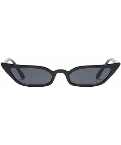 Women Vintage Cat Eye Sunglasses Retro Small Frame UV400 Eyewear Fashion Ladies - Black - CB193XH0UME $6.88 Rimless