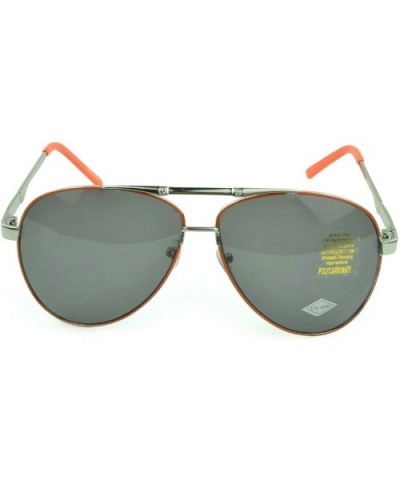 Trendy Classic Aviator Sunglasses Men/Women Sunglasses 100% UV Protection - Orange - CD129IJX435 $7.51 Wrap