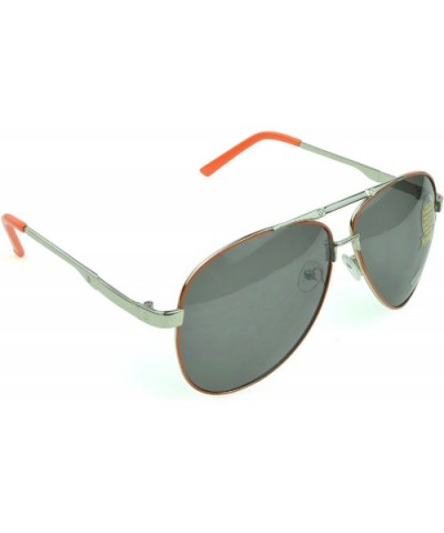 Trendy Classic Aviator Sunglasses Men/Women Sunglasses 100% UV Protection - Orange - CD129IJX435 $7.51 Wrap