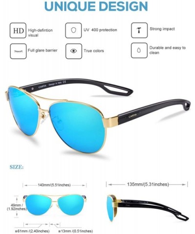 Polarized Sunglasses for Women UV Protection Outdoor Glasses Ultra-Lightweight Comfort Frame - Ice Blue Mirror - C918Z2SZEDM ...