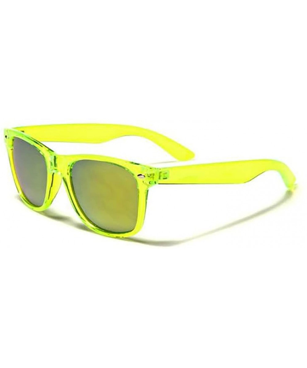 Color Mix Sunglasses - Yellow - CQ18DNMW6IZ $6.40 Wayfarer