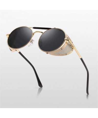 Fashion Gothic Steampunk Sun Glasses er Vintage Round Women Men Steam Punk Sunglasses Oculos - 8 - CR18WTDNMCW $20.91 Round