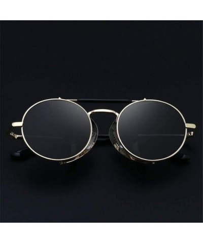 Fashion Gothic Steampunk Sun Glasses er Vintage Round Women Men Steam Punk Sunglasses Oculos - 8 - CR18WTDNMCW $20.91 Round