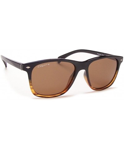 Dakota Polarized Street & Sport Sunglasses - Tortoise Crystal Fade Frame/Brown Lens - C21205OVJ3T $33.24 Sport