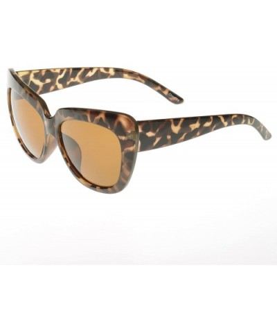 'Blair' Cat eye Fashion Sunglasses - Leopard-brown - CX11O10G4YN $5.06 Wayfarer