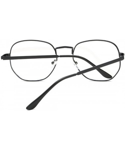 Fashion Myopia Face-lift Glasses Metal Frame Vintage Round Glasses - Black - CJ18ETCQ02M $17.29 Round