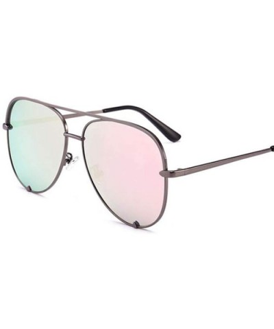 Mini Black Sunglasses Luxury Women's Fashion Mirror Pink Glasses Pilot Style Adult Girls Gradient UV400 - CX197Y7UULY $14.78 ...