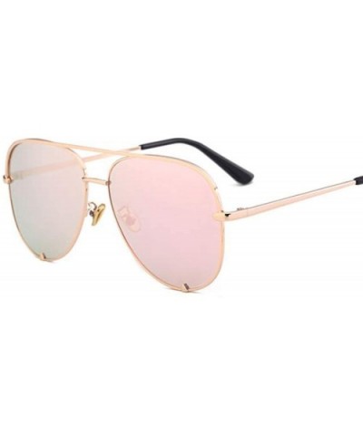 Mini Black Sunglasses Luxury Women's Fashion Mirror Pink Glasses Pilot Style Adult Girls Gradient UV400 - CX197Y7UULY $14.78 ...