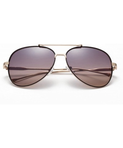 "Tinsha" Classic Pilot Style Fashion Sunglasses - Gold/Purple - CG12MCS5TG9 $6.42 Round