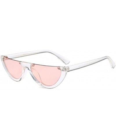Classic Half Frame Cat Eye Sunglasses Mod Style For Men Women - C8 - C718CN79QDY $19.37 Goggle