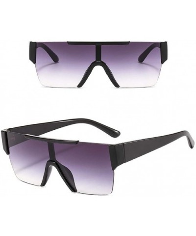 Men Women Oversized Visor Sunglasses Futuristic Rimless Mirror Sunglasses Unisex Gift - C2 - CS196U9DLZU $13.56 Rimless