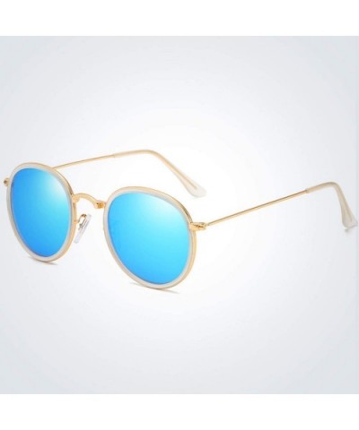 Classic Polarized Sunglasses Round Glasses Women Men Metal Driving Sun UV400 Shades Eyewear Oculos De Sol - 6 - C7197Y7MEGA $...