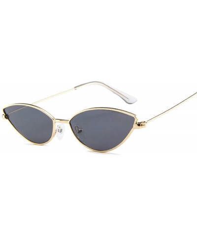 Fashion Vintage Ladies Cat Eye Sunglasses Women Er Metal Luxury Rose Gold Mirror Sun Glasses Female UV400 - CD198AI3TOY $16.3...