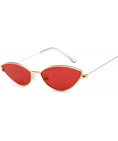 Fashion Vintage Ladies Cat Eye Sunglasses Women Er Metal Luxury Rose Gold Mirror Sun Glasses Female UV400 - CD198AI3TOY $16.3...