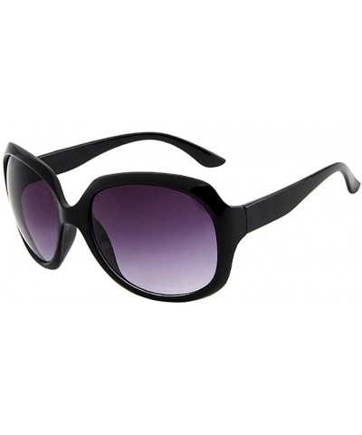 Retro Oversized Square Sunglasses for Women Vintage Shades Plastic Frame UV400 Lens Eyewear - A - CQ18U09LE8L $4.75 Oversized