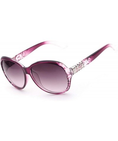 Polarized Sunglasses Protection Glasses Driving - Purple - CY18TQULQI9 $12.95 Oversized