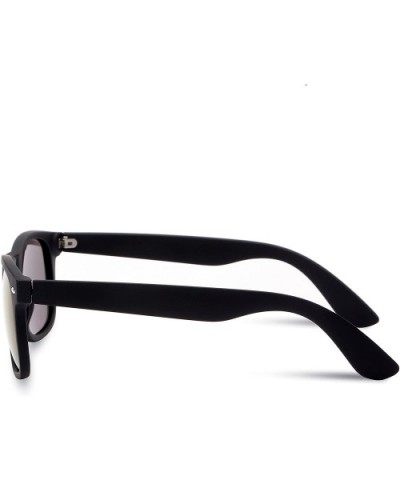 Stylish Retro Polarized Sunglasses Unisex 100% UV Protection - Black Frame & Blue Lens - C81856ILXRE $39.25 Wayfarer