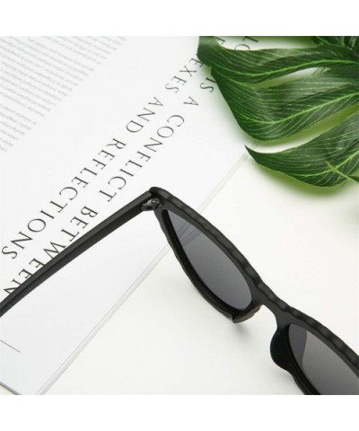 Women's Fashion Cat Eye Sunglasses Vintage Stripe Personality Shade Glasses - A - C018TQTQIMN $8.43 Rimless