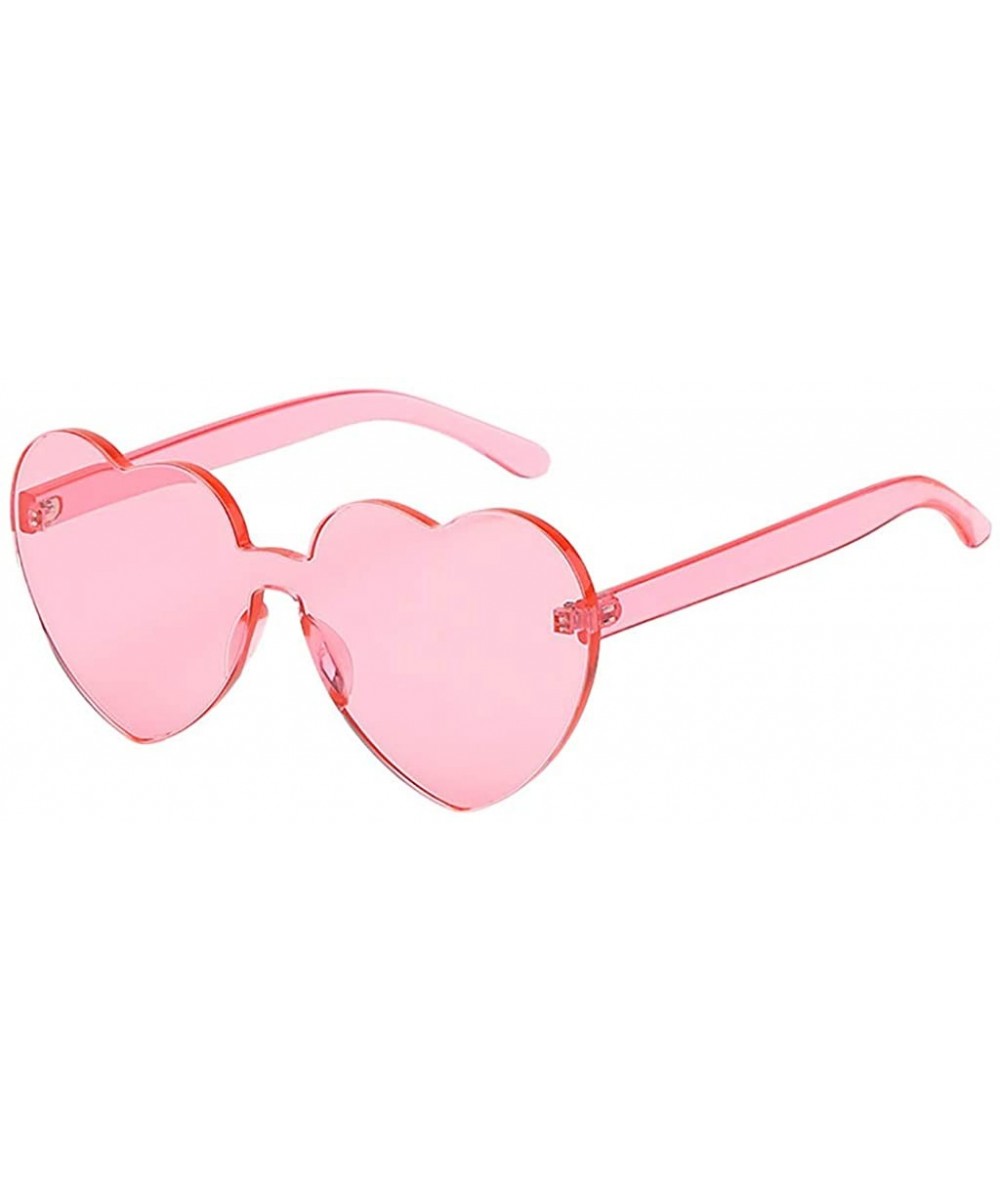 Rimless Sunglasses Transparent Frameless Glasses - C018ZD6ES2Q $5.38 Aviator