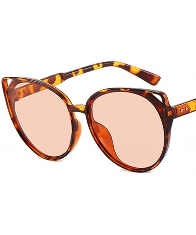 Women Sunglasses Retro Bright Black Grey Drive Holiday Oval Non-Polarized UV400 - Leopard Brown - C118RLULYT7 $4.69 Oval