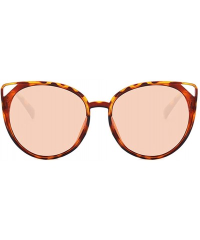 Women Sunglasses Retro Bright Black Grey Drive Holiday Oval Non-Polarized UV400 - Leopard Brown - C118RLULYT7 $4.69 Oval