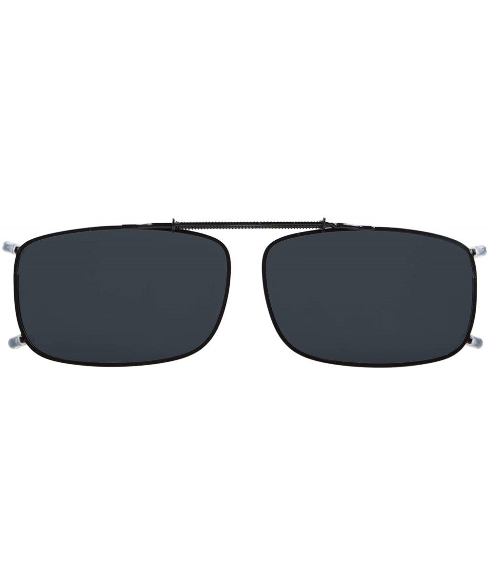 Easyclip Spring Polarized Clip On Sunglasses - C63-grey - CF126NIYEH9 $11.84 Rectangular