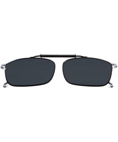 Easyclip Spring Polarized Clip On Sunglasses - C63-grey - CF126NIYEH9 $11.84 Rectangular