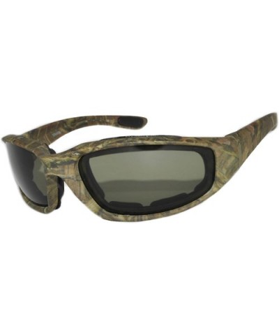 Motorcycle Camouflage Padded Foam Sport Glasses Polarized High Definition Colored Lens - Green Lens - CQ182X0WWCY $6.92 Sport