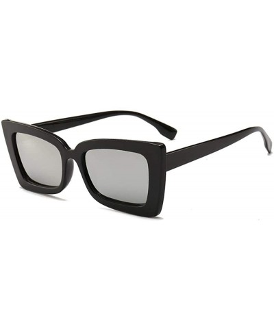 2019 Square Sunglasses Men Brand Designer Mirror Photochromic Oversized Black - Black - CW18XEC6EUC $7.13 Oversized