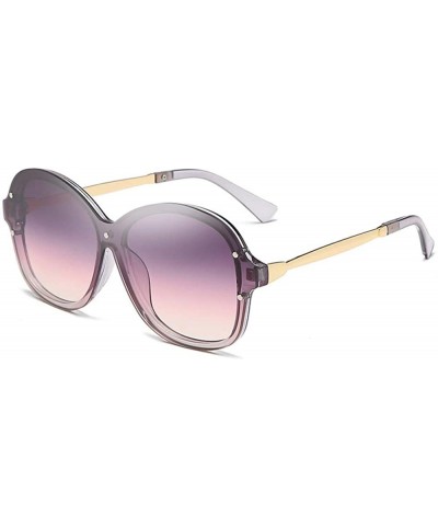 Personality Piece Sunglasses Tide Sunglasses Female Wild Sunglasses - C318X5ZL8H8 $36.15 Rimless