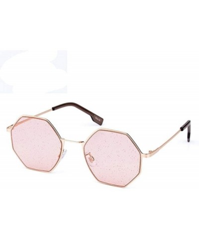 Sunglasses Women Retro Female Vintage Modis Metal Oversize Sun Glasses Men 04 - 3 - CD18YLYU38I $9.81 Oversized