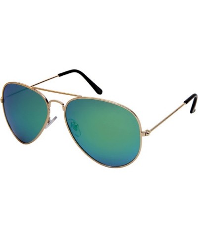 Classic Pilot Style Polarized Aviator Sunglasses for Men Women UV400 Protection Mirrored Lens - CK18OY2C8WC $6.29 Aviator