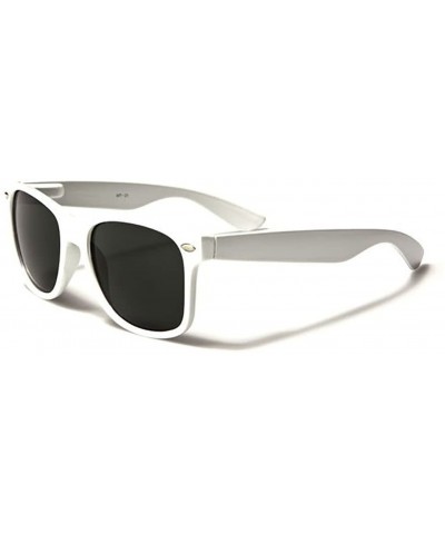 Classic Retro Sunglasses with UV Protection - White - C718DNGZACL $5.31 Wayfarer