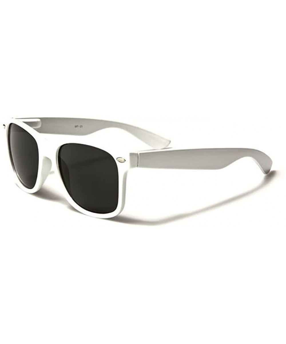 Classic Retro Sunglasses with UV Protection - White - C718DNGZACL $5.31 Wayfarer