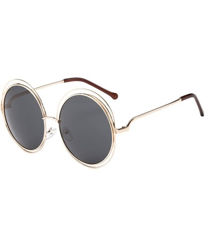 Unisex Fashion Sunglasses Sports Sunglasses Stylish Retro Vintage Round Frame UV Glasses Sunglasses - B - CV193XEL6GX $5.54 S...