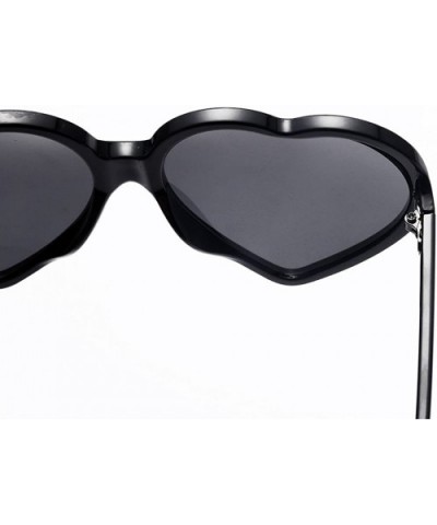 Women Fashion Oversized Heart Shaped Retro Sunglasses Cute Eyewear UV400 - C61943HQDA6 $7.53 Oversized