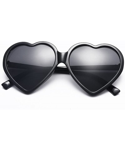 Women Fashion Oversized Heart Shaped Retro Sunglasses Cute Eyewear UV400 - C61943HQDA6 $7.53 Oversized