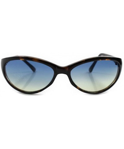 Vintage Mens Womens Oval Sunglasses - Tortoise / Blue - CU18ECEENE4 $10.62 Oval