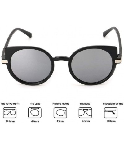 Sun Glasses Sunglasses Ocean Lens-Gray - CP199HA6XON $21.23 Goggle