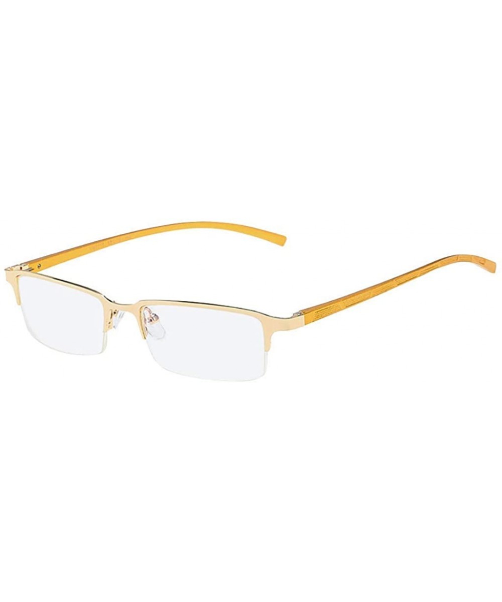 Unisex Stylish Square Non-prescription Eyeglasses Casual Simple Glasses Clear Lens Eyewear - Gold - C818SX6CK7R $6.03 Aviator